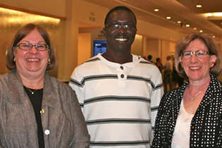 From left, Judy McCormally, NIDA International Program Technical Consultant; Bola Ola, Nigeria; and NIDA International Program Associate Director Dale Weiss.