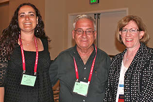 From left, Suzan Ben Ezra and Eitan Gorni, Israel; and NIDA International Program Associate Director Dale Weiss.