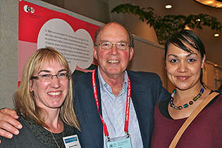 From left, Bronwyn Myers, South Africa; Ken Winters, University of Minnesota; and Petal Petersen, South Africa.