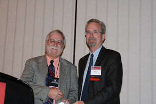 James 'Jim' Anthony, awarded the 2009 Award of Excellence- Mentoring with Steve Gust