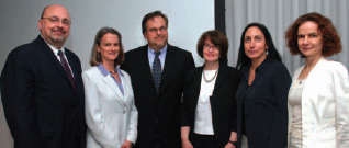 Photo of NIDA Deputy Director Dr. Tim Condon and Council members Ms. Janet Wood, Dr.Warren K. Bickel, Dr