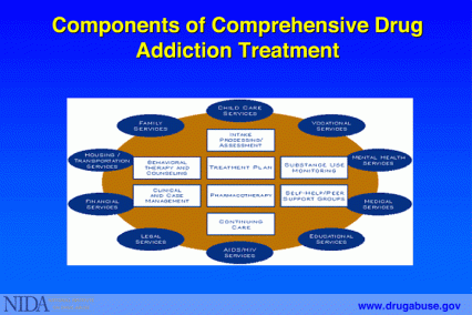 Components of comprehensive drug addiction treatment