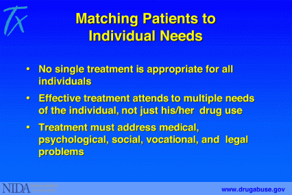 Matching patients to individual needs