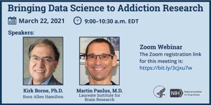 Webinar speakers for Data Science in Addiction Research